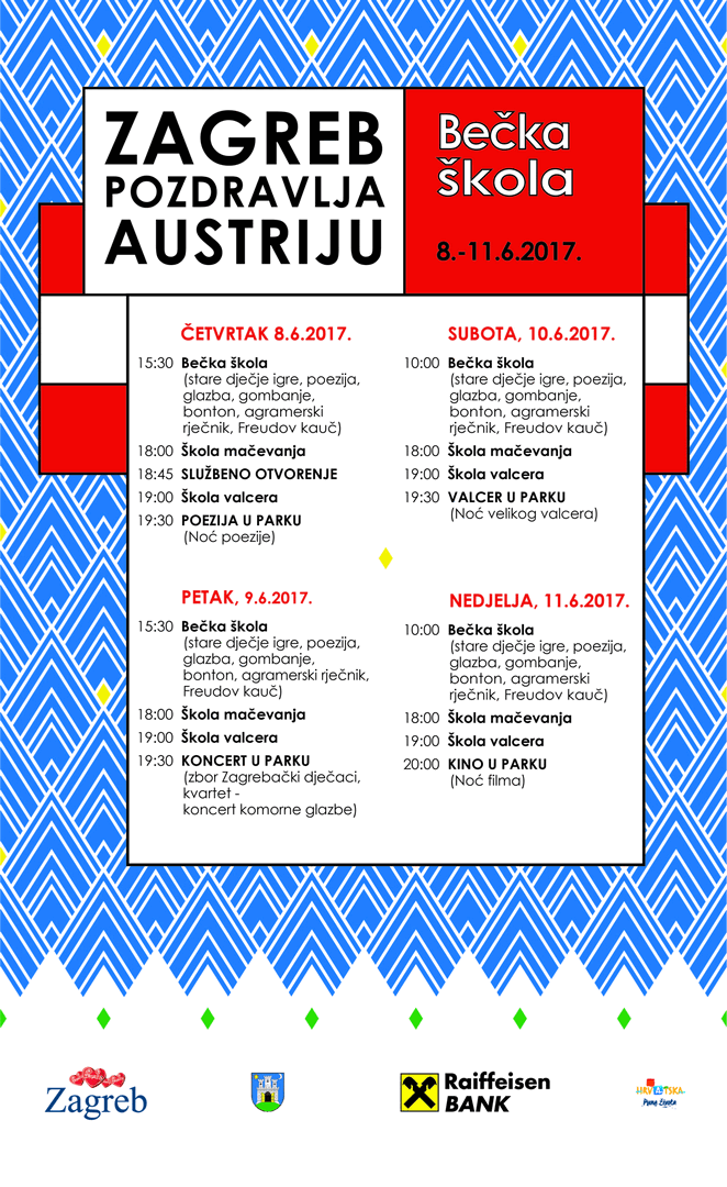 Zagreb pozdravlja Austriju plakat