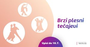 Brzi plesni tečajevi u Plesnom centru Zagreb by Nicolas - upisi do 10.7.